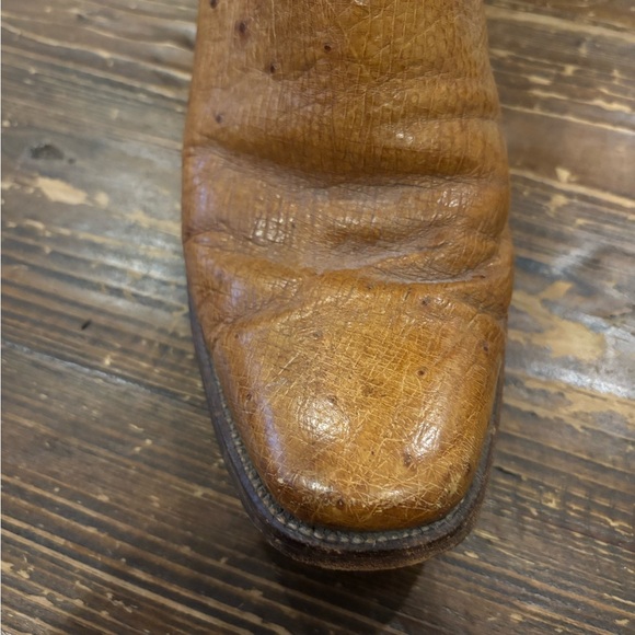 Lucchese Brown Cowboy Boots - Picture 6 of 7
